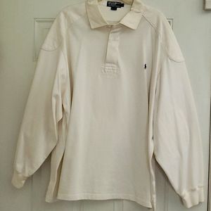 Ralph Lauren long sleeve heavy shirt w/ patch in elbows